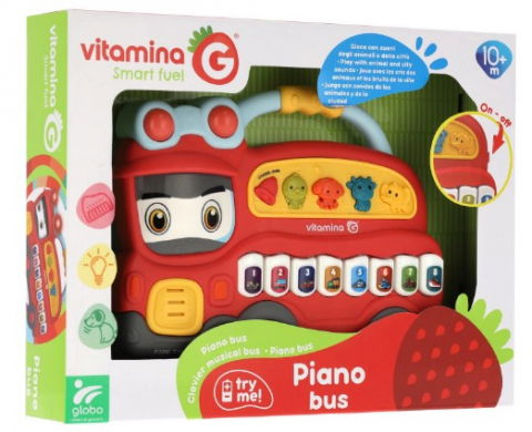 Első fogalmak játékok - Autobuz muzical, interactiv, Globo cu sunetele din oras si de animale