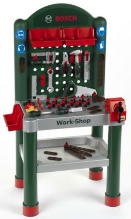 Halloween játékok - Klein-Banc-de-lucru-cu-unelte-si-accesorii-Bosch-Set-de-indemanare