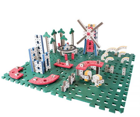 Építő készletek gyerekeknek - Bakoba-Baza pentru constructii cu blocuri de spuma, Bakoba