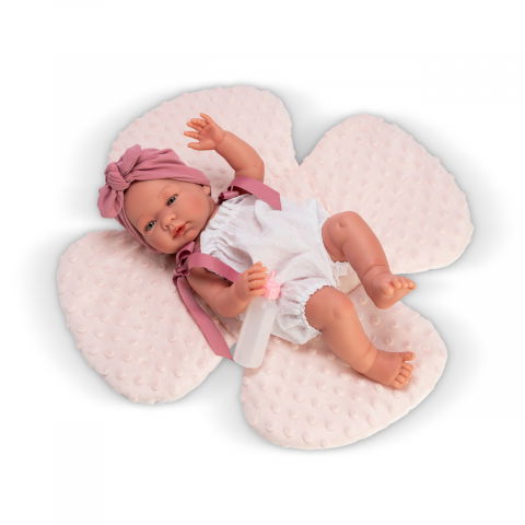 Játékok 3-5 éveseknek - Bebelus Maria Cu Caciulita Si Pernuta Trifoi Roz