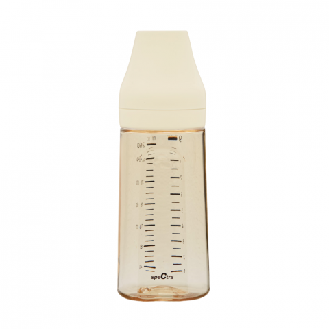 Baba játékok - Biberon anticolici premium cu tetina L, galben (260 ml)