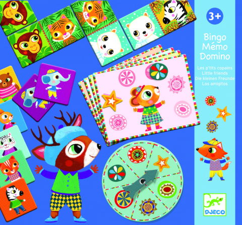 Cadouri 3 ani - Djeco-Bingo Memo Domino Djeco