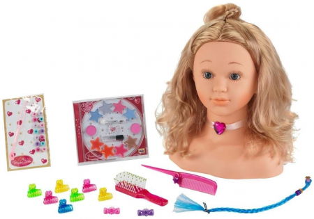 Ajándékok 3 éves gyerekeknek - Klein-Bust-printesa-pentru-machiat-si-coafat-Indemnare-si-creativitate