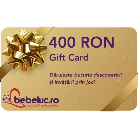 Ajándékkártya - Bebeluc.ro Card Cadou de cumparaturi Bebeluc.ro 400 RON