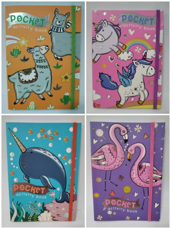 Akciók - WinsHolland-Carte de colorat cu activitati, format de buzunar - 4 modele