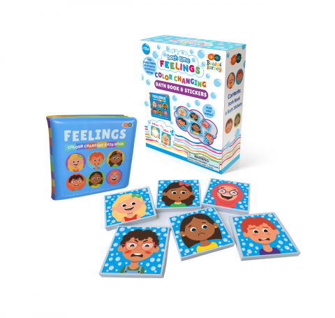 Jucarii 1-3 ani - Buddy&Barney-Carte Si Stickere Pentru Baie Care Isi Schimba Culoarea - Emotii