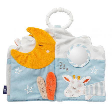 Játékállatok - Fehn-Carticica-din-plus-pentru-bebelusi-Girafa-somnoroasa