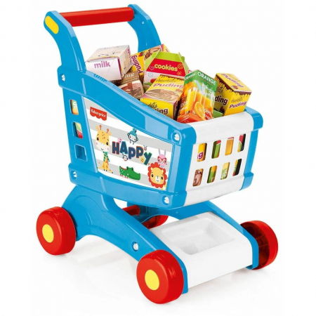 Jucarii 0-2 Ani - Fisher-Price-Carucior-de-cumparaturi-cu-accesorii