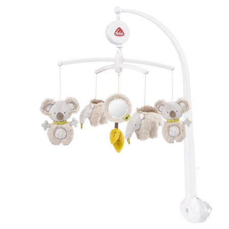 Jucarii muzicale bebelusi - Fehn-Carusel-muzical-mobil-Koala-si-prietenii