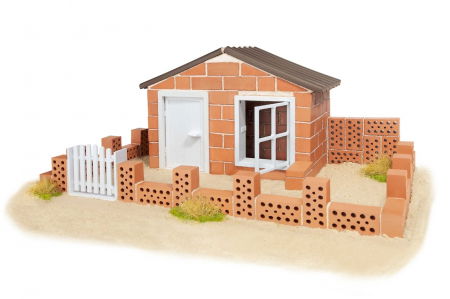 Építő készletek - Pachet de constructie Casa de vara si Fantana din caramizi in miniatura