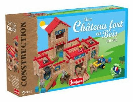 Játékok 6-8 éveseknek - Jeujura-Castel din lemn 300 de piese