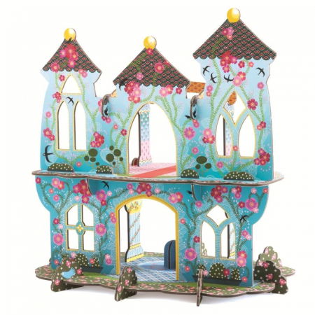 Ajándékok 4 éves gyerekeknek - Djeco-Castelul-vrajit-Djeco-macheta-3D