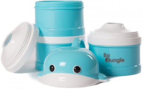Első születésnapi ajándékok - Containere lapte praf BO Jungle cu 4 compartimente Balena Albastra