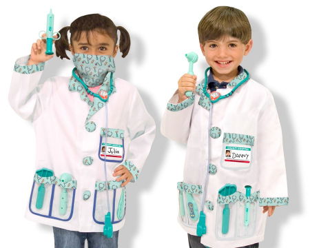 Baba ajándékok - Melissa & Doug Costum carnaval copii Medic Melissa and Doug