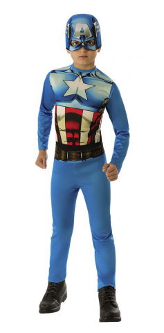 Gyerek Halloween jelmezek - Rubies-Costum de carnaval standard - Captain America - M