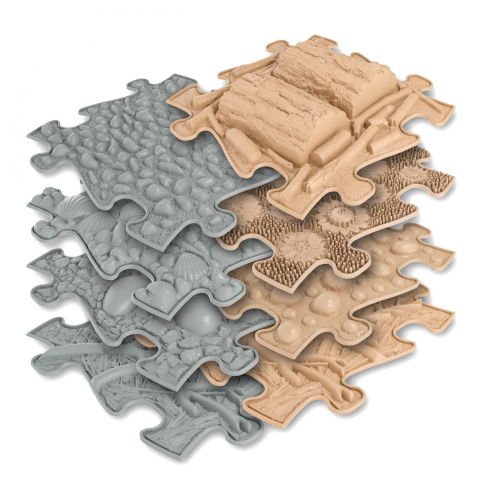 Ajándékok gyerekeknek - Covoras ortopedic senzorial puzzle Set Natura