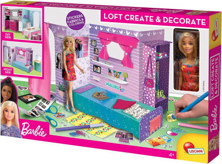 Ajándékok 4 éves gyerekeknek - Lisciani Creeaza si decoreaza - Apartamentul lui Barbie