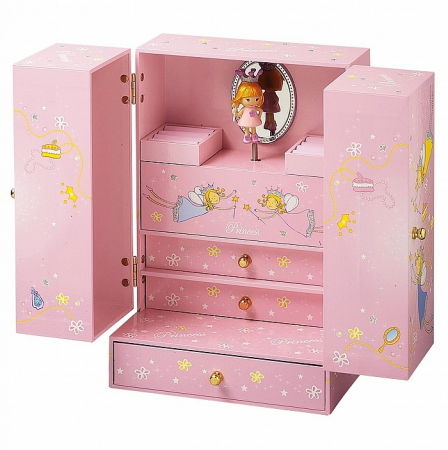 Játékok 3-5 éveseknek - Trousselier-Cutie-muzicala-dulapior-Printesa