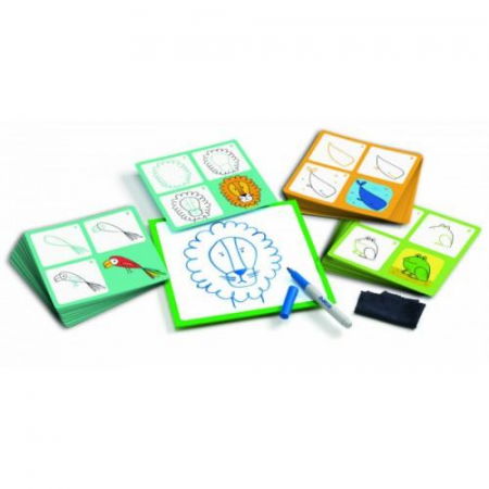 Seturi de desen - Djeco-Invata-sa-desenezi-pas-cu-pas