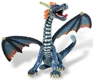 Játékok 2 éves kortól - Bullyland Dragon albastru - Figurina colectie
