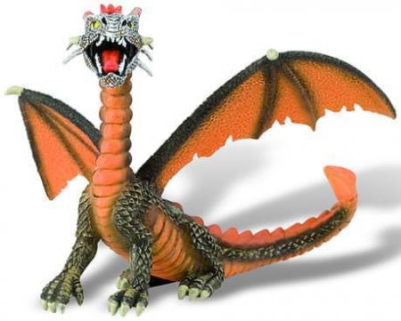 Játékok 2 éves kortól - Bullyland Dragon orange - Figurina colectie