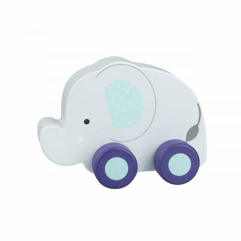 Baba ajándékok - Orange Tree Toys-Elefant - jucarie din lemn cu roti, Orange Tree Toys