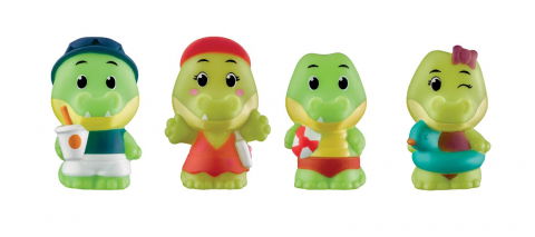 Ajándékok 2 éves gyerekeknek - Klorofil Familia Croco cu haine care isi schimba culoarea in apa