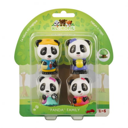 Ajándékok 2 éves gyerekeknek - Klorofil-Familia-de-ursuleti-Panda-Set-figurine-joc-de-rol