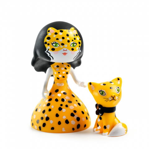 Arty Toys figura Feline Princess és Cleo, a macska, Djeco