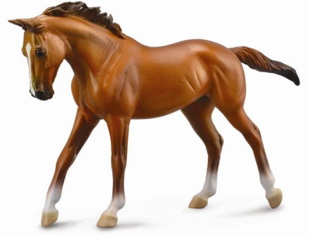 Figurine - Collecta-Figurina-Cal-Thoroughbred-Mare-Chestnut-Deluxe
