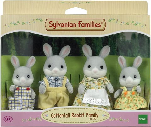 Játékok 3-5 éveseknek - Epoch -Figurine Sylvanian Families - Familia Iepurasilor Cottontail
