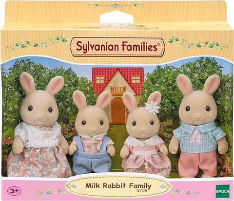 Játékok 3-5 éveseknek - Epoch -Figurine Sylvanian Families-Familia Iepurasilor Milk