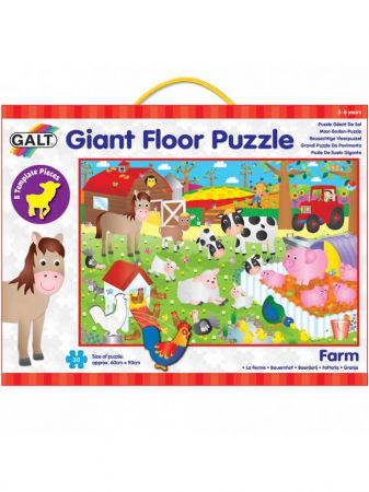 Játékok 3-5 éveseknek - Galt-Giant-Floor-Puzzle-Ferma-30-piese
