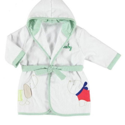 Játékok 3-5 éveseknek - Halat de baie Verde din bumbac (9546), 12 luni, Mayoral