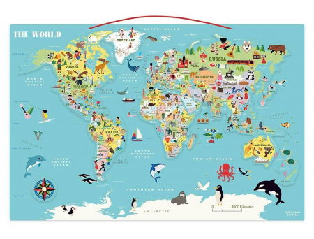 Minden játék - Vilac Harta Lumii Magnetica Engleza