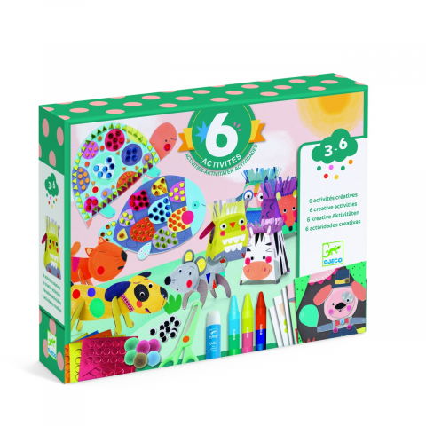 Lucru manual copii - Kreatív játék Animal House, Djeco