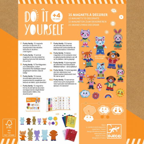 Djeco-Joc creativ DIY Funky Familie, Djeco [4]