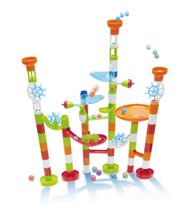Építő készletek - Buki-France-Joc-de-constructie-labirint-cu-bile-80-piese