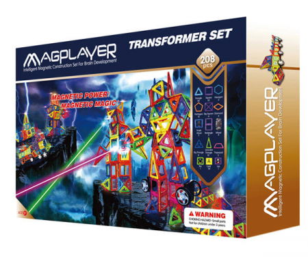 Oktató játékok és játékok - Magplayer-Joc-de-constructie-magnetic-208-piese