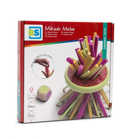 Ajándékok 7 éves gyerekeknek - BS Toys Joc de coordonare Mikado Melon