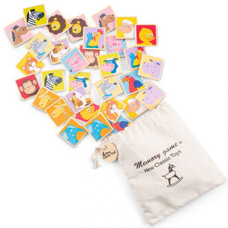 Memóriajátékok - New Classic Toys Joc de memorie - Animale