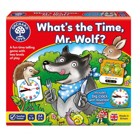 Materiale gradinita - Orchard-Toys-Joc-de-societate-Cat-Este-Ceasul-Domnule-Lup-What-s-the-time-Mr-Wolf-