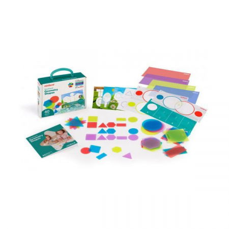 Baba ajándékok - Miniland Joc educational Forme geometrice cu piese translucide