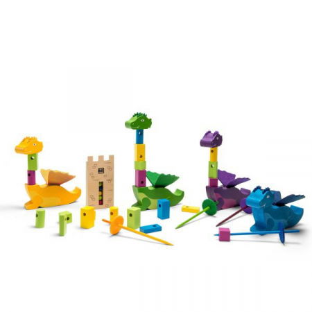 Ajándékok 7 éves gyerekeknek - BS Toys Joc educativ Construieste Dragonii