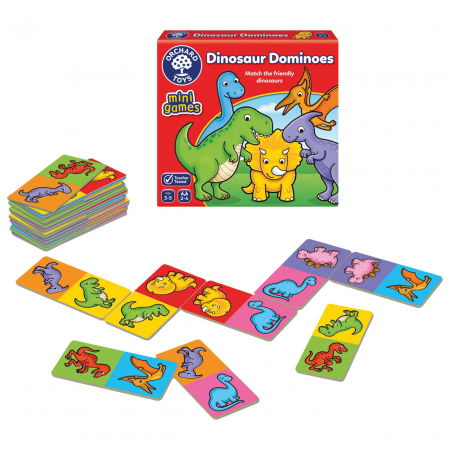 Játékok 1-3 éveseknek - Orchard Toys-Joc educativ Domino Dinozauri - Dinosaur Dominoes