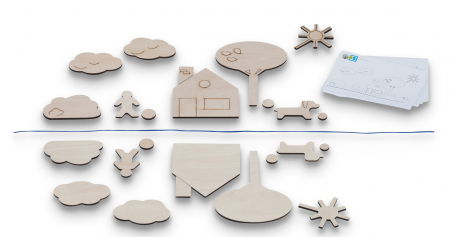 Ajándékok 7 éves gyerekeknek - BS Toys Joc educativ Imagini in oglinda