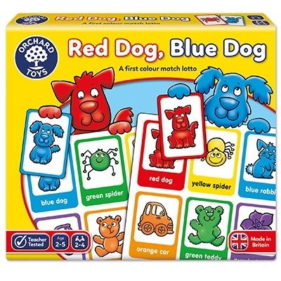 Jucarii 0-2 Ani - Orchard-Toys-Joc-educativ-loto-in-limba-engleza-Catelusii-RED-DOG-BLUE-DOG