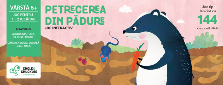 Játékok 3 éves kortól - Chalk-and-Chuckles-Joc-interactiv-Petrecerea-din-padure