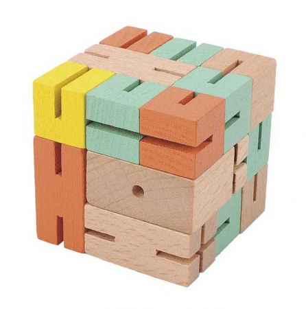Fridolin - Fridolin-Joc-logic-3D-puzzle-Boy-verde