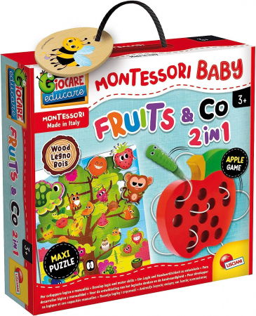 Baba ajándékok - Lisciani Joc Montessori 2 in 1 - Fructe